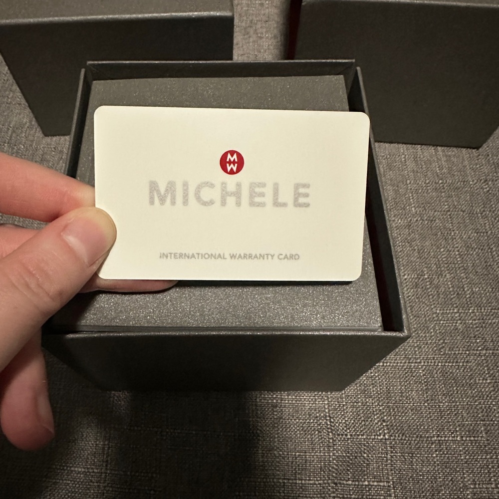 Michele Mini Urban .65 Carat Diamond Gold & Stainless Steel Watch needs battery - Picture 5 of 12